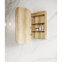 Newport Natural Oak Pill Led Mirror Shaving Cabinet 450*900